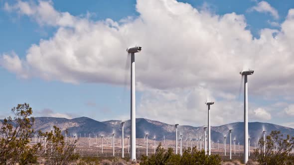 Wind Power In California Time Lapse