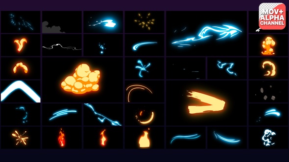 Flash FX Elements Pack | Motion Graphics alt