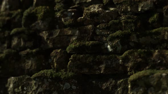 Closeup of Old Stone Wall