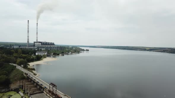 Aerial Shot of the Electricity Company