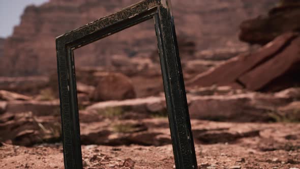 Very Old Wooden Frame in Grand Canyon
