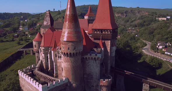 Corvin Castle In Transylvania, Romania