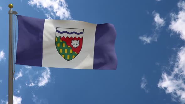 Northwest Territories Flag (Canada) On Flagpole