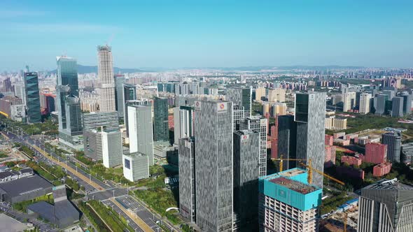 Nanjing City, Jiangsu Province, urban construction landscape