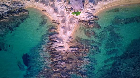 Man on Rocky Beach