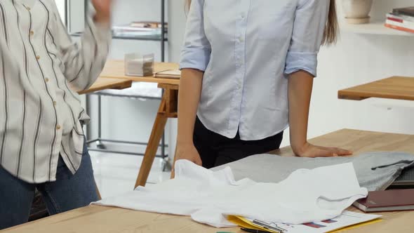 Female Designers Working at the Clothing Boutique