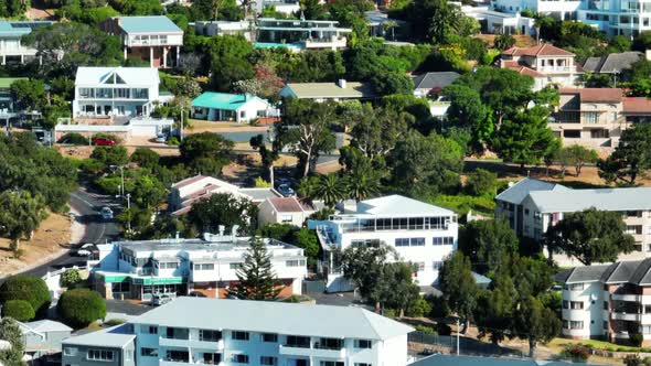 High Angle Zoomed View of Buildings in Vacation Destination