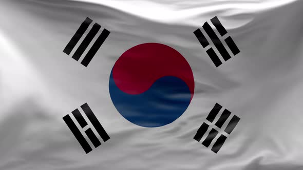 South Korea national flag background