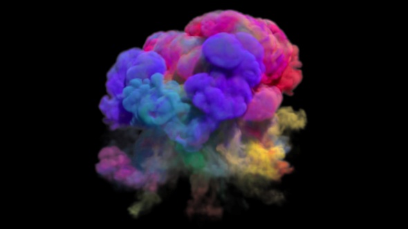 Colorful Smoke Explosion