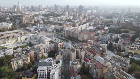 Kyiv - the Capital of Ukraine. Aerial View. Kiev