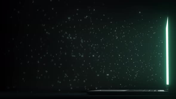 Letters Leaving Screen Form DEEP LEARNING Text alt