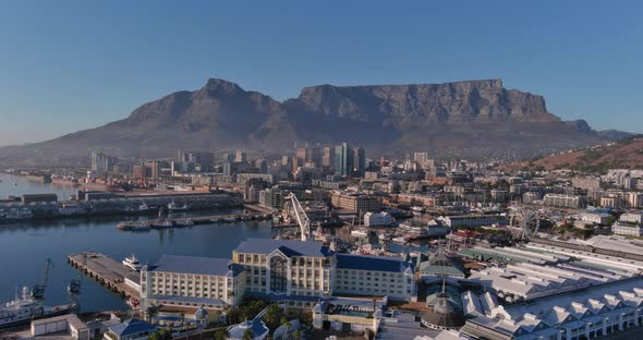 Aerial view of Cape town South Africa