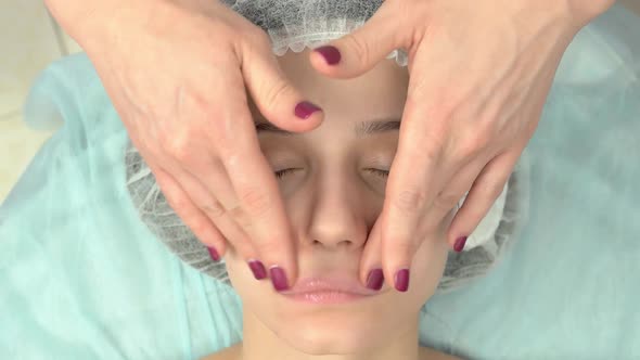 Face Massage Top View