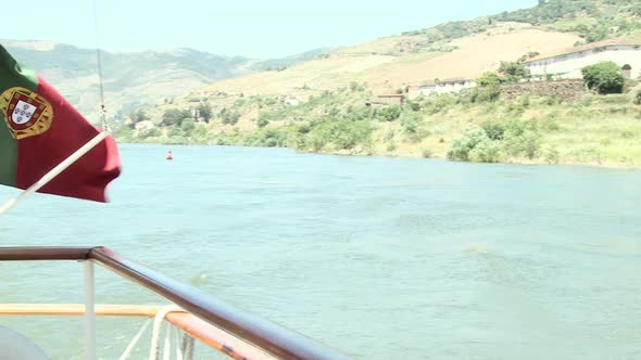 Mature woman on a boat holiday