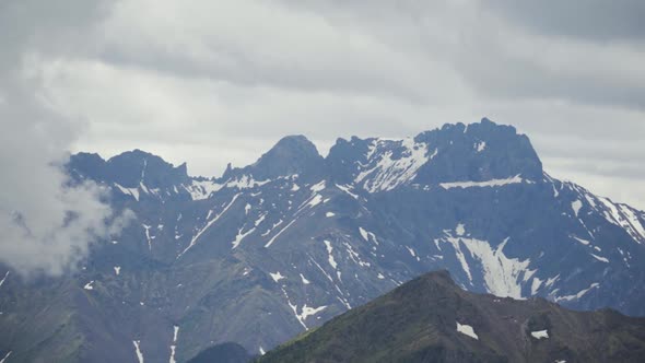 Mountain Landscape Timelapse Moving Clouds