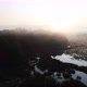 Aerial View of a Lake with Aquatic Plants at Sunrise 4K - VideoHive Item for Sale