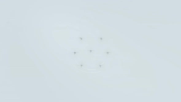 Wind energy demonstration. Spinning turbine blades. Sustainable technology alt