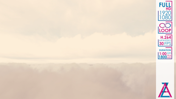 Flying Through White Gray Orange Clouds In The Sky alt