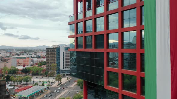 Business Offices in Capital of Mexico Country with Downtown on Motion Background