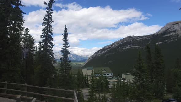 Buildings in a valley