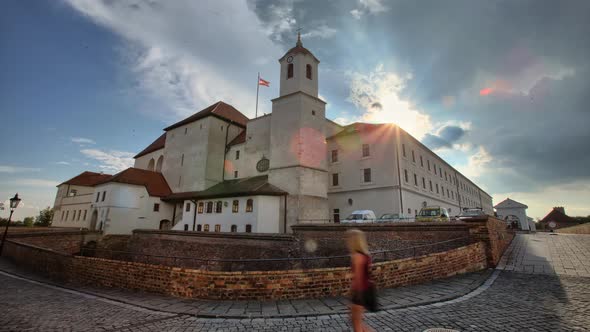 Brno time lapse Špilberk 