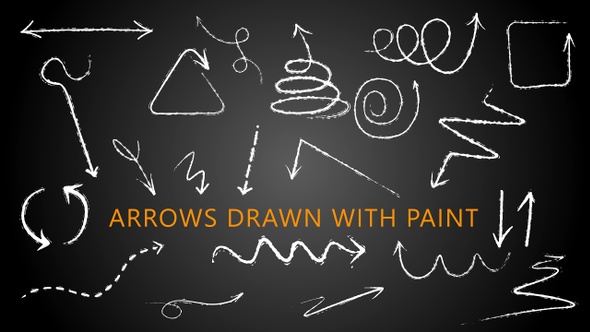 Arrows Drawn with Paint