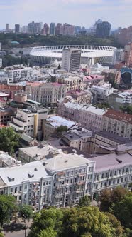 Kyiv Ukraine Aerial View of the City