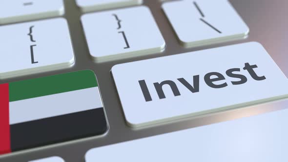 INVEST Text and Flag of the UAE on the Buttons alt