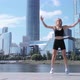 Woman working out in city - VideoHive Item for Sale