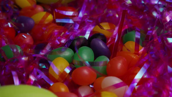 Cinematic, Rotating Shot of Easter Cookies on a Plate - COOKIES EASTER 026