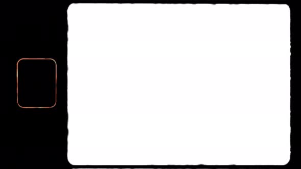 Authentic Super 8 Film Frame with Sprocket Hole and Film Edge Flare alt