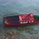 Rusty boat abandoned on shallow sea water, Kythira island Greece. - VideoHive Item for Sale