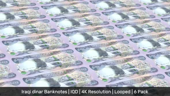 Iraq Banknotes Money / Iraqi dinar / Currency / IQD / 6 Pack - 4K