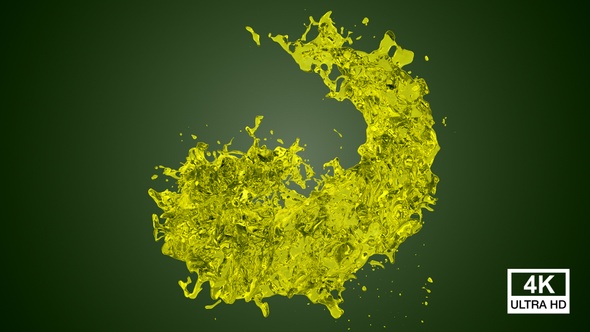 Olive Oil Splash Spiral 4K alt