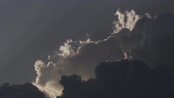 Pale Blue Sky and Clouds Timelapse