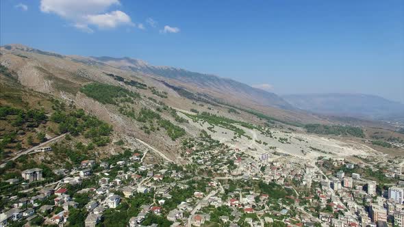 Houses in the mountains of Albania