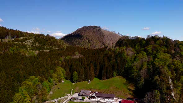 Beautiful view on the Hochsteinalm