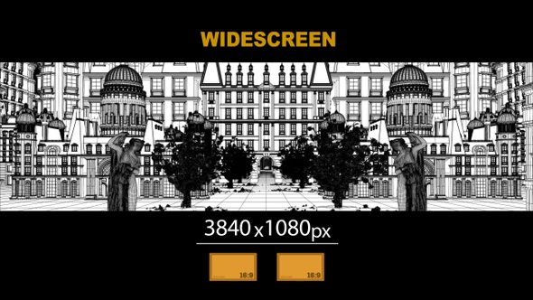 Widescreen Renaissance City Wireframe 02 alt