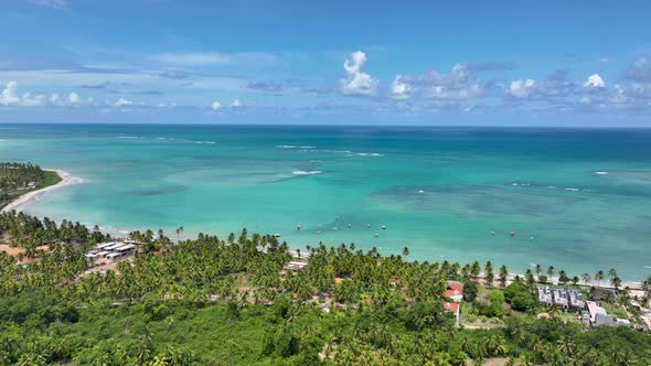 Northeast Brazil. Sao Miguel dos Milagres Beach at Alagoas Brazil.