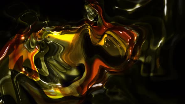 Background Oily Marble Liquid Animation, Abstract Oily Liquid Animated