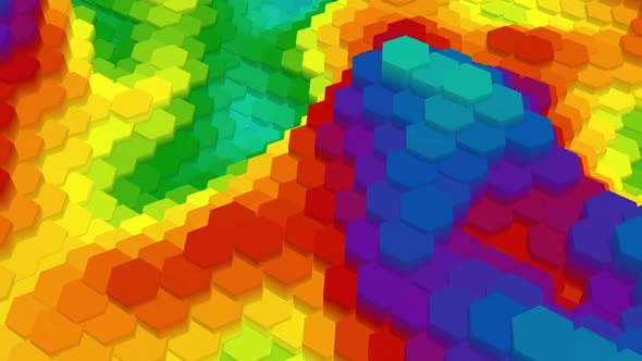 Rainbow Hexagons