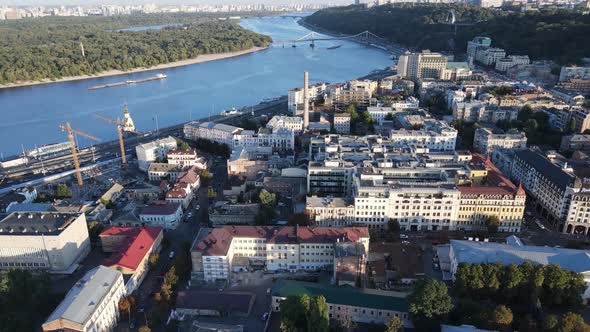 Kyiv - Aerial View of the Capital of Ukraine. Kiev