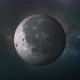 Spinning Planet Moon Isolate on Dark - VideoHive Item for Sale