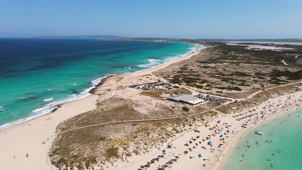 Incredibly Beautiful Beach on the Formentera Island