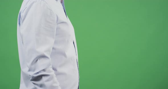 Side view of a man's finger indicating alt