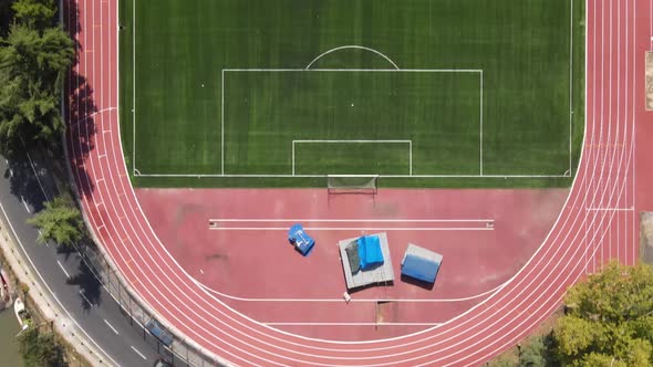 Soccer Field in a Public Park