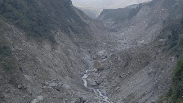 Himalayan Mountainous River A Beautiful Scenic View of Nature