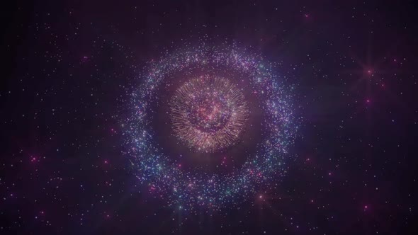 Space Flower Meditation Motion Loop Background