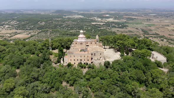 Santuari De La Mare De Deu De Bonany near Petra, Mallorca, Spain