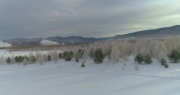 Pano Winter Mountain Landscape